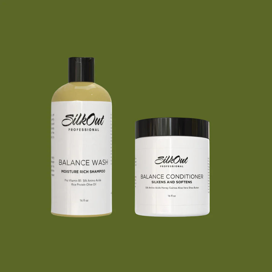 Silk Out System Hydro Bond Wash and Hydro bond Conditioner Duo 4oz.