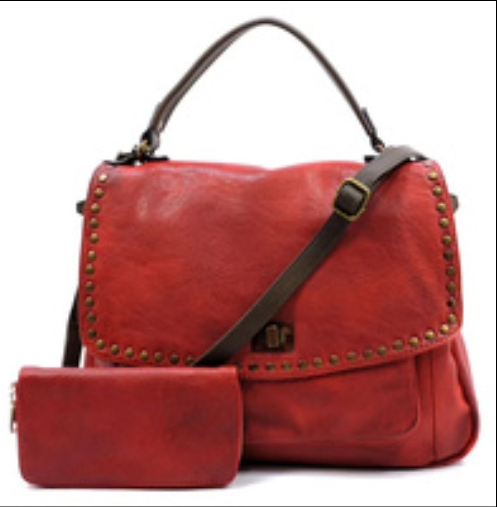 Spray Printed 2-in-1 Messenger Bag