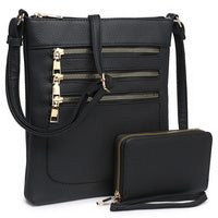 Crossbody Multi Zipper