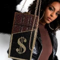 Rectangle Hardcase Clutch Handbag