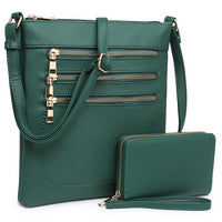 Crossbody Multi Zipper